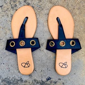 Technically brand new cream and black sandals from Belks.